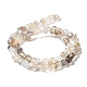 Chapelets de perles en agate grise naturelle G-F465-29-01-3