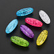 Transparent Crackle Acrylic Beads CACR-S010-01-1
