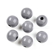 Расписные бусы из натурального дерева WOOD-A018-16mm-10