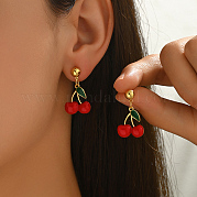 Стильные латунные серьги-гвоздики PA9879-2