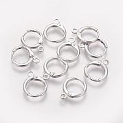 Латунные серьги-обручи KK-L179-04P