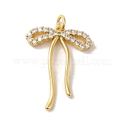 Латунные микропаве прозрачные подвески с фианитом KK-R155-01G