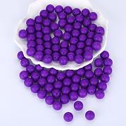 Круглые силиконовые фокусные бусины SI-JX0046A-06