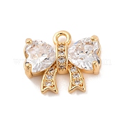 Латунные микропаве прозрачные кубические циркониевые подвески KK-C076-16G