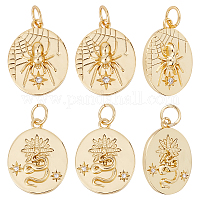 Wholesale Beebeecraft 1 Box 12Pcs 4 Style Flat Round Charms 18K Gold Plated  Stainless Steel Pendants Mountain Sun Moon Mushroom Charm Pendant Beads for  Jewelry Making Necklace Bracelet 