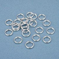 BENECREAT 500 Loop Silver Jewelry Memory Beading Wire Bangle Bracelet Wire  for Bracelet DIY Jewelry Making - 22 Gauge 60mm 