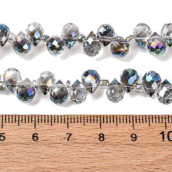 Прозрачные стеклянные бусины гальваническим пряди EGLA-F152A-FR06