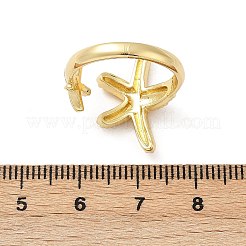 Bagues de manchette ouvertes en laiton pour femmes&nbsp;RJEW-R032-05G