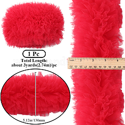 3 ярд плиссированной кружевной отделки из полиэстера OCOR-CY0001-02C