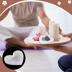 Декоративные чаши из натурального селенита в форме сердца&nbsp;AJEW-WH0460-043B