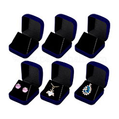 Флокированные коробки для хранения подвесок&nbsp;CON-WH0089-181B