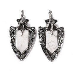 Большие подвески с огранкой из смешанных натуральных и синтетических драгоценных камней&nbsp;G-L524-03AS