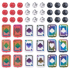 48pcs 9 Farben Acrylperlen&nbsp;OACR-TA0001-71