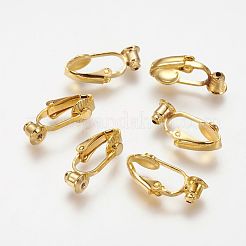Accessoires de convertisseurs de boucles d'oreilles à clipser en laiton&nbsp;KK-Q115-G