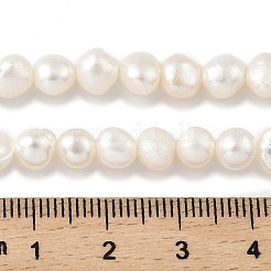 Brins de perles de culture d'eau douce naturelles&nbsp;PEAR-A006-04D
