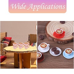 5 шт. 5-цветные мини-кофейные чашки DJEW-CJ0001-09