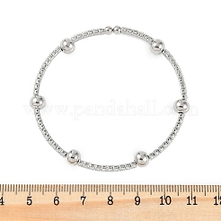Bracelets en laiton micro pavé de zircons cubiques transparents pour femmes&nbsp;BJEW-M047-02P