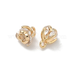 Подвески в виде цветка из кубического циркония&nbsp;KK-A286-21G-01