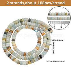 2 нити натуральных цветочных бусин амазонита нити G-PA0001-27