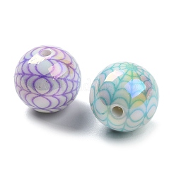 Хэллоуин УФ-покрытие непрозрачные акриловые бусины OACR-B035-04