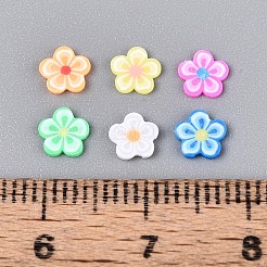 Цветочные кабошоны из полимерной глины ручной работы CLAY-T022-11A