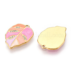 Подвески из настоящей 18-каратной позолоченной нержавеющей стали 304 со стразами STAS-A084-31G-04