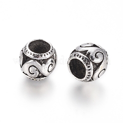 Сплавочные европейские бусины MPDL-L028-55AS