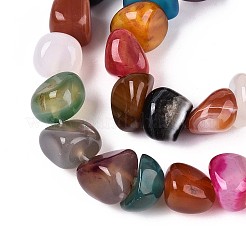 Природный агат бисер нитей G-T142-66