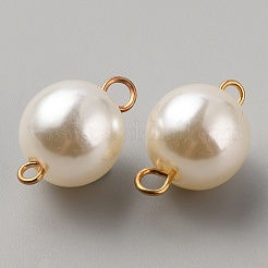 Подвески с разъемом из абс-пластика с имитацией жемчуга&nbsp;FIND-WH0110-667B