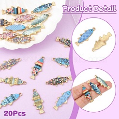 20шт 10 цвета сплава эмалевые подвески&nbsp;FIND-YW0007-86