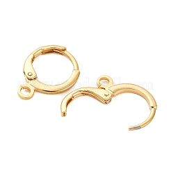 Reperti per orecchini a cerchio huggie in ottone&nbsp;KK-L179-04G-A-01