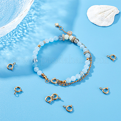 8 шт. ионное покрытие (IP) 304 пружинные кольцевые застежки из нержавеющей стали STAS-UN0052-56