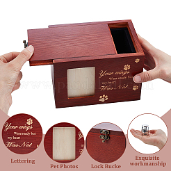 1 urna commemorativa in legno per animali domestici con cornice per foto&nbsp;CON-GA0001-43
