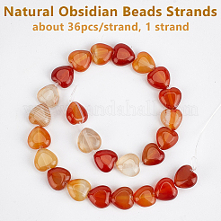 1 нить бусин из натурального красного агата&nbsp;G-OC0005-77