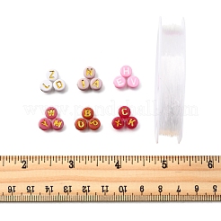 Наборы для изготовления браслетов из акриловых бусин своими руками&nbsp;DIY-FS0008-90