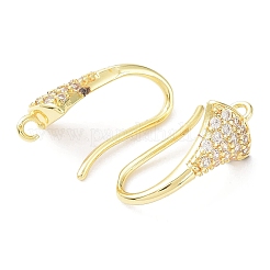 Латунные крючки для серьги из чистого циркония KK-R149-22G