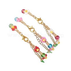 3 шт. браслеты из стеклянных бусин для женщин&nbsp;BJEW-MZ00241