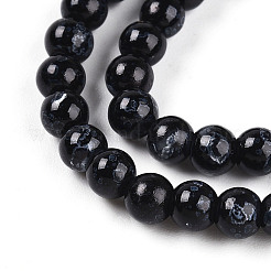 Выпечка окрашенные стеклянные бусины пряди&nbsp;DGLA-N003-4mm-A10