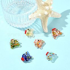 6шт 6 цвета бусины лэмпворк ручной работы LAMP-FS0001-56