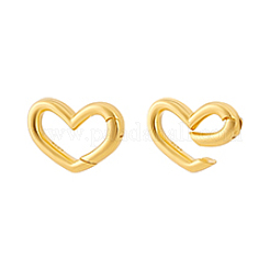 2 шт. 925 кольца-пружинки в форме сердца из стерлингового серебра&nbsp;STER-PH0003-76G