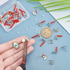 24 Stück Ohrstecker aus Eisen&nbsp;FIND-UN0001-20
