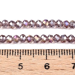 Chapelets de perles en verre électroplaqué&nbsp;EGLA-A044-T2mm-B07