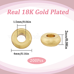 200 шт. Латунные дистанционные бусины&nbsp;KK-SC0004-05