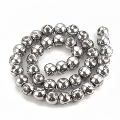 Electroplate non magnetici ematite sintetico fili di perline&nbsp;G-T065-10mm-03E