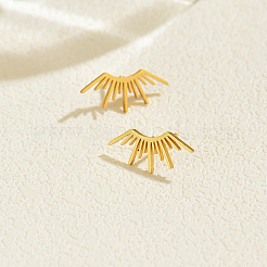 Серьги-гвоздики из нержавеющей стали в форме солнечных лучей для женщин.&nbsp;GR2706