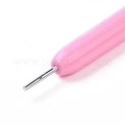ペーパークイリングツール  分岐ペンペンローリングペン  ステンレス鋼のピンとプラスチックのハンドル付き  ピンク  101x8.5mm&nbsp;DIY-WH0157-44A-02