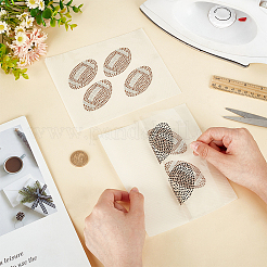 Блеск исправления горный хрусталь (термоклей на спине) ABAG-WH0496-48A