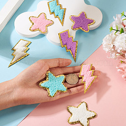 8 шт. 8-цветные полиэстеровые самоклеящиеся нитки для вышивки&nbsp;PATC-TA0001-35