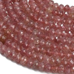 Природного кварца клубники нитей бисера&nbsp;G-C280-A18-02