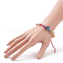 Braccialetti di perline intrecciate con pietre miste naturali e sintetiche&nbsp;BJEW-JB08719-03